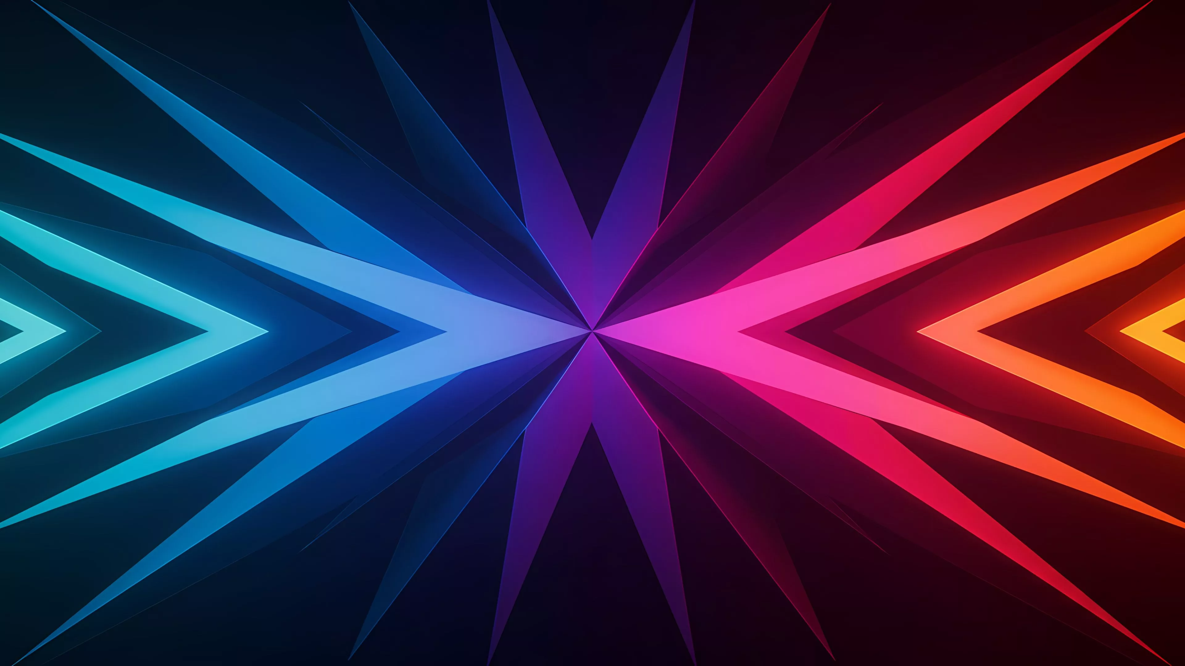 Neon Light Ray 4K Wallpaper. Abstract