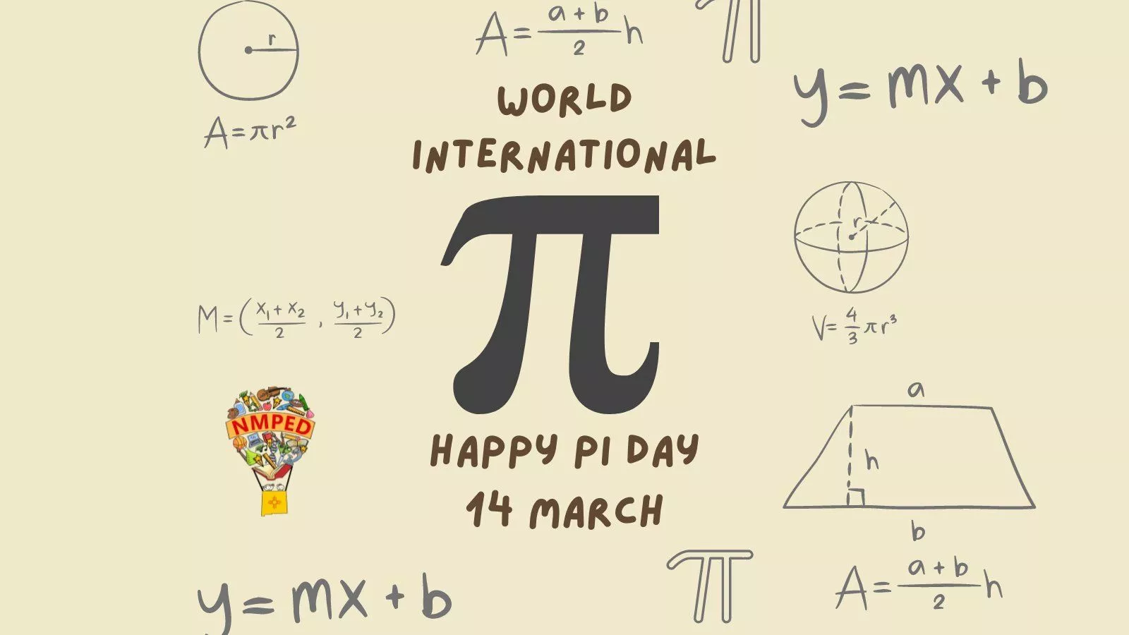 World On 3 14. Pi Greek Letter “π