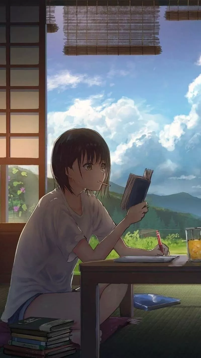 HD boy study book wallpaper