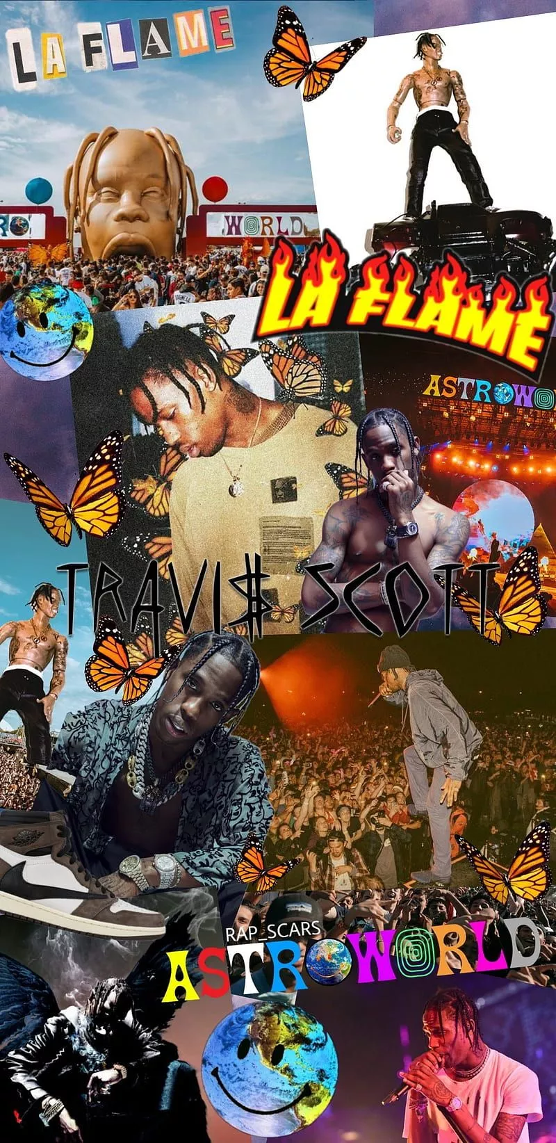 HD travis scott laflame wallpaper