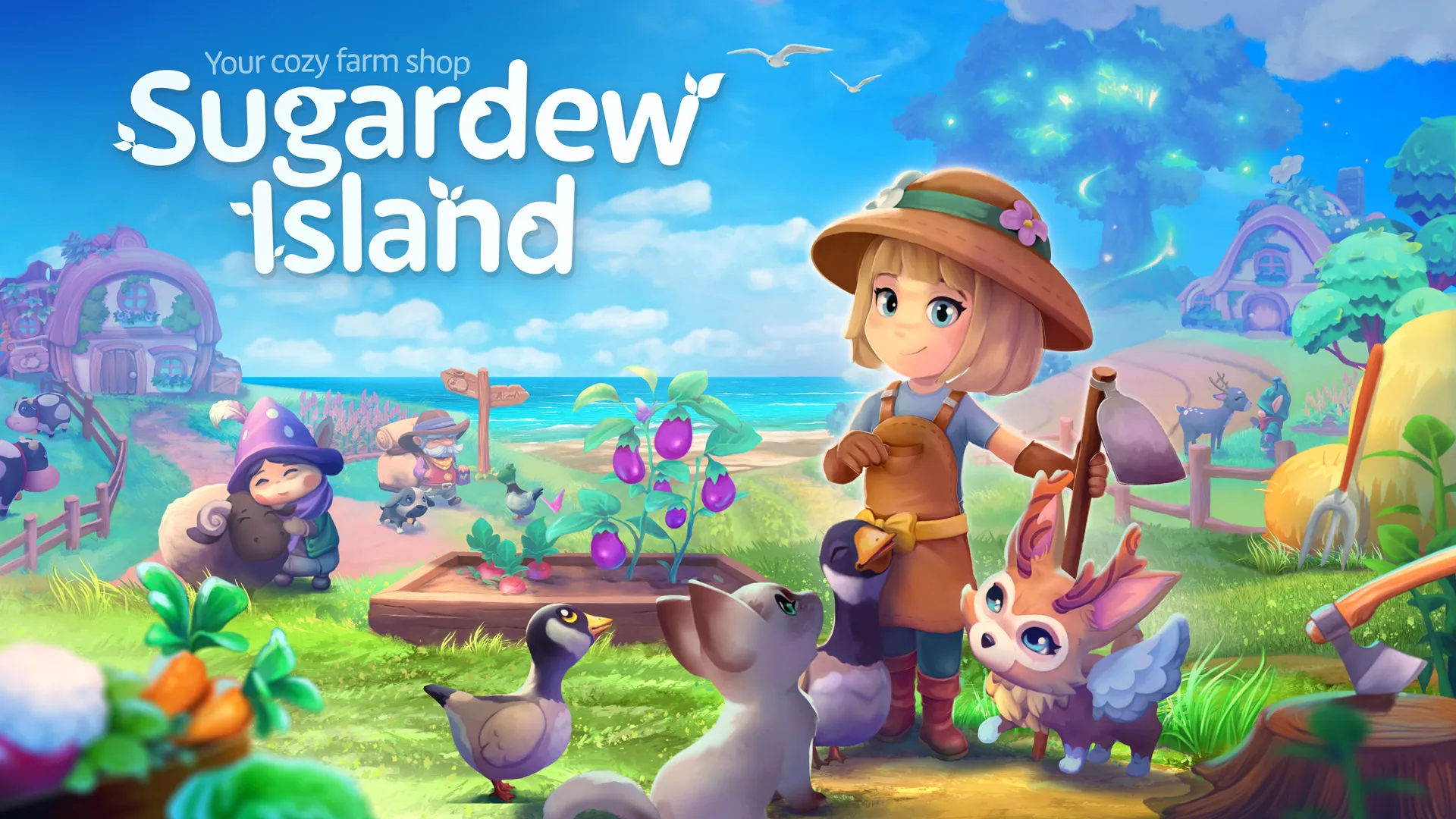 Cozy Farm Shop 'Sugardew Island' Heads