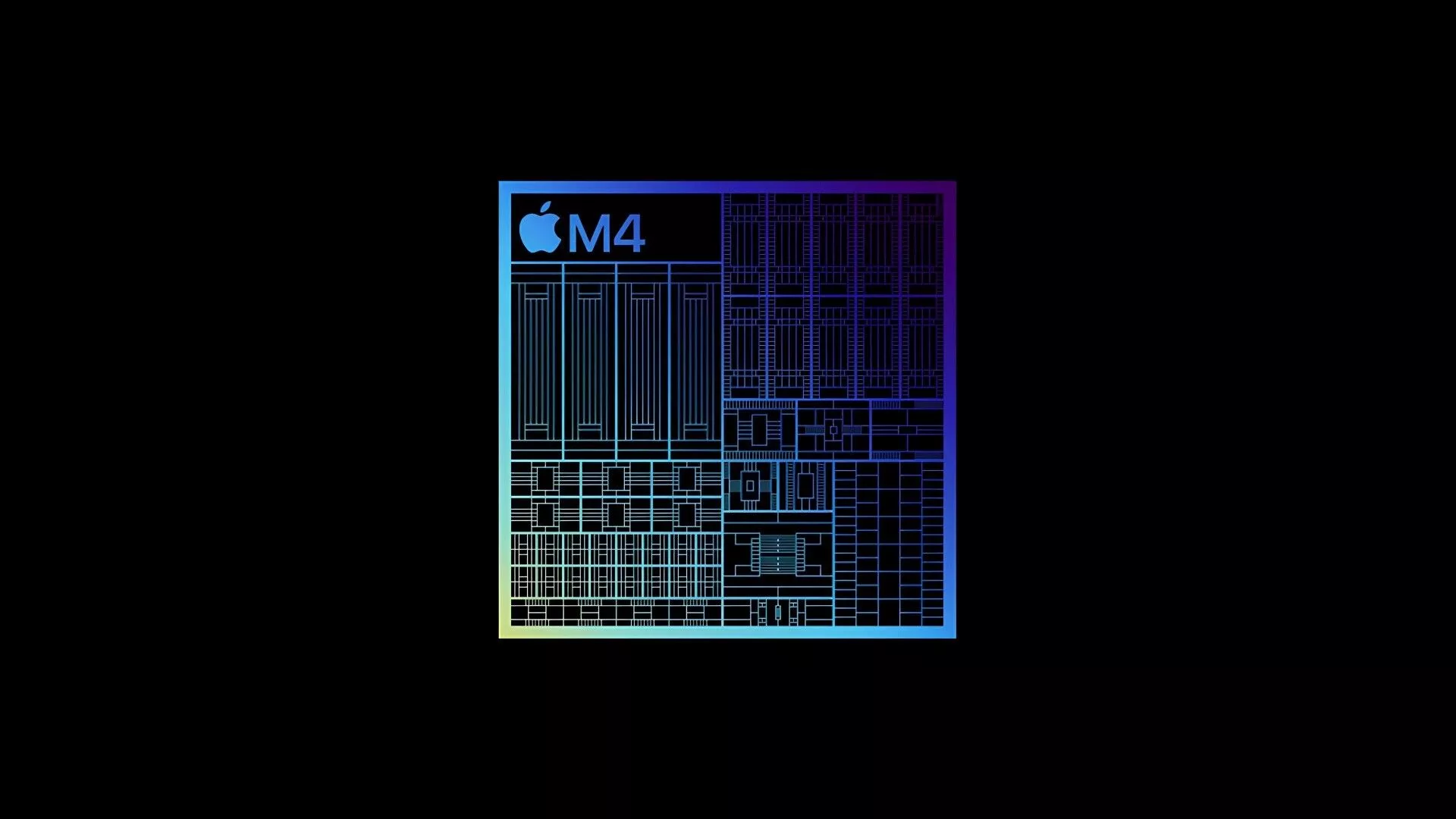 Apple M4 Chipset Background For M4