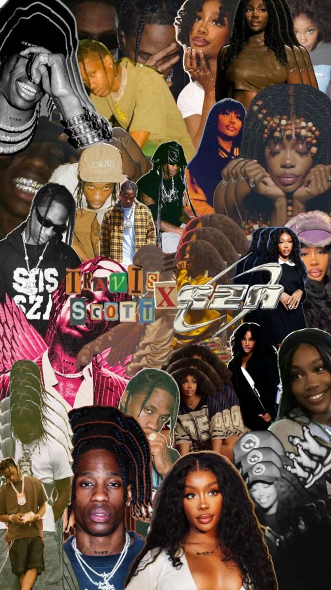 travis scott x sza aesthetic wallpaper