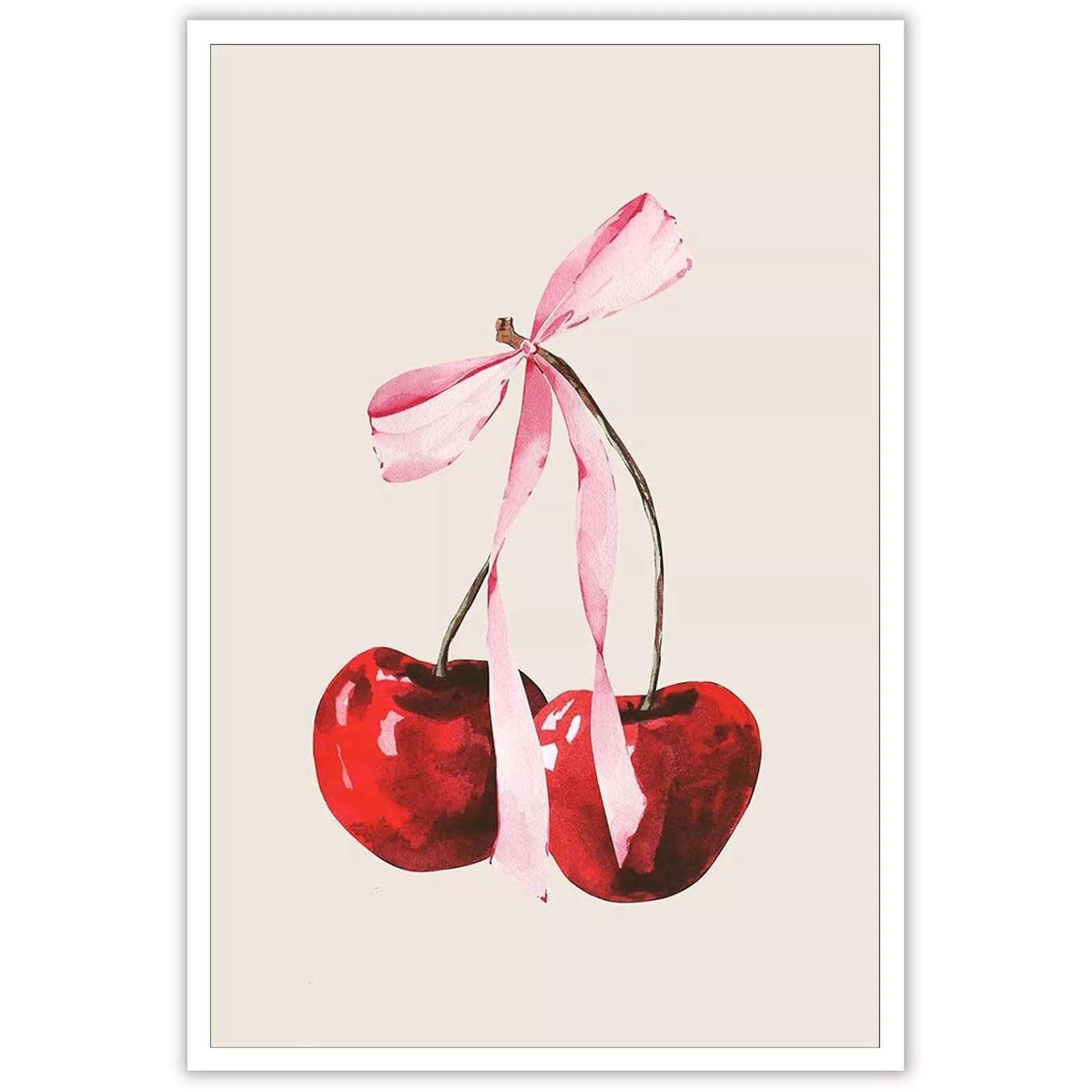 UAddMe Cherry Pink Bow Poster
