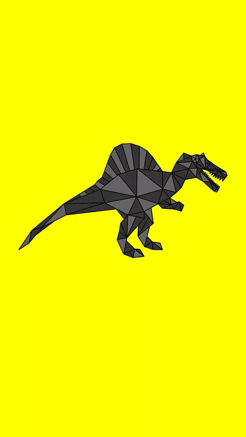HD geometric spinosaurus wallpaper