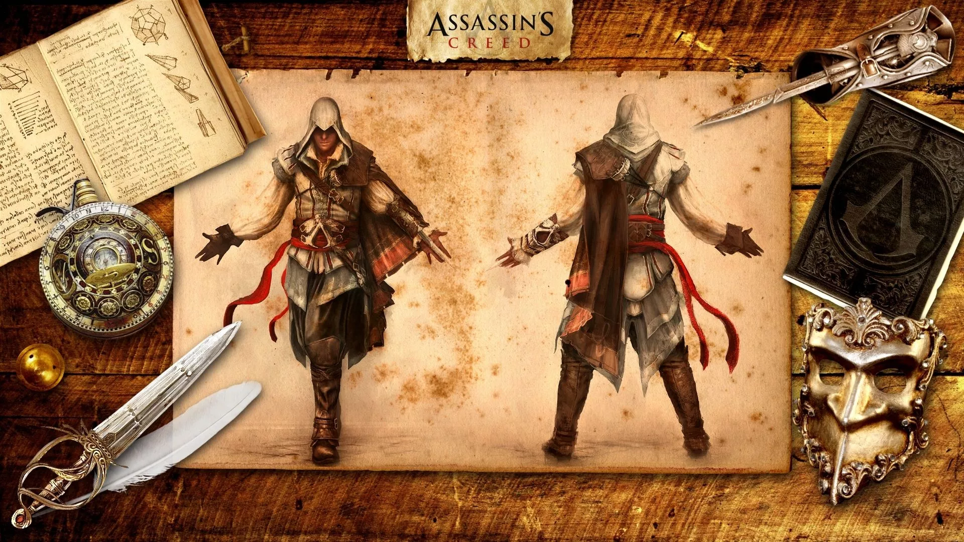 ezio, murderer, art Wallpaper, HD Games