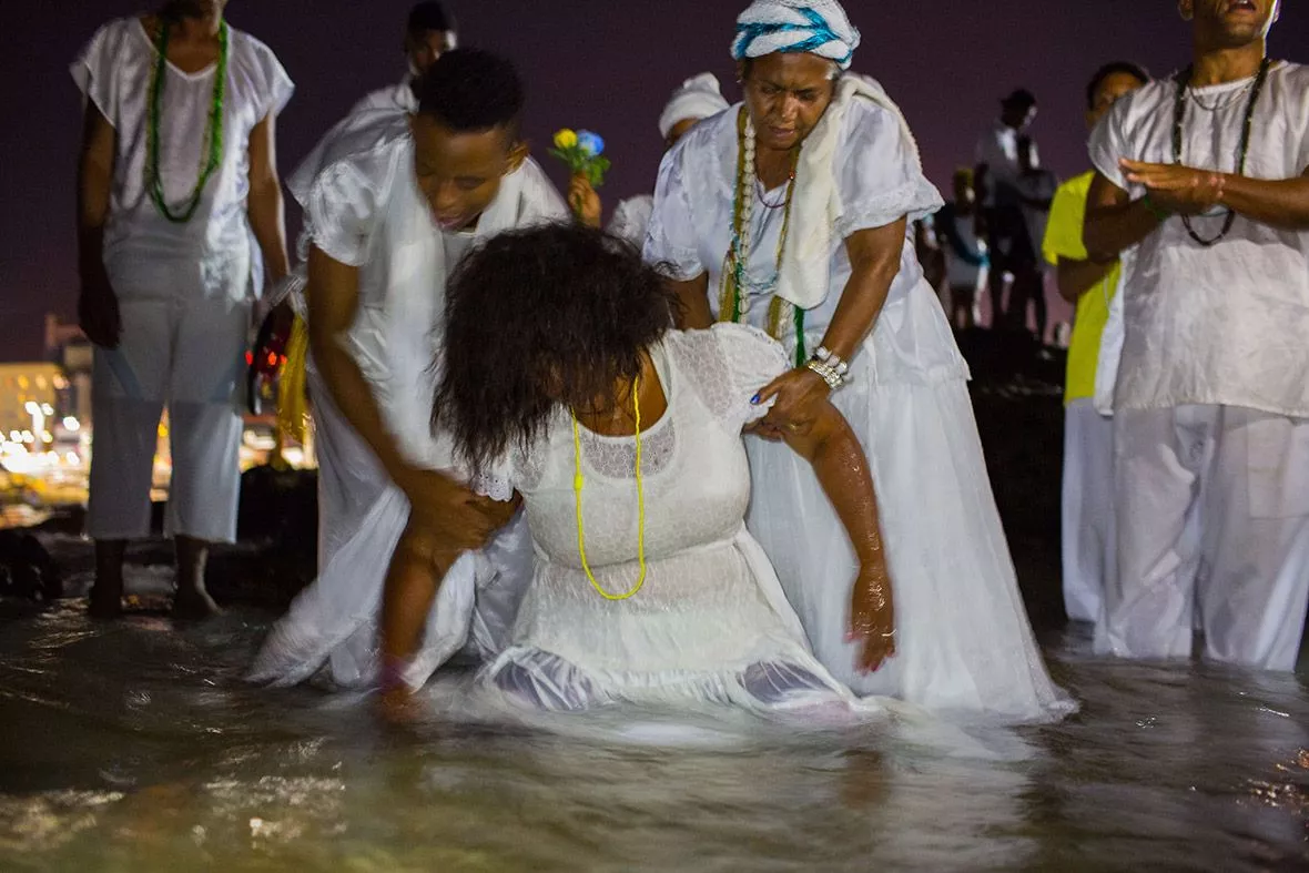 Devotees Worship Afro Brazilian Queen
