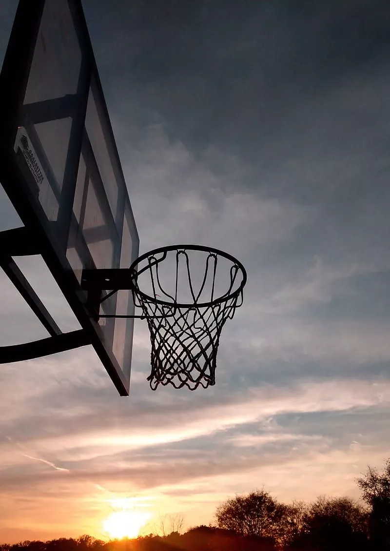 HD basketball sunset wallpaper