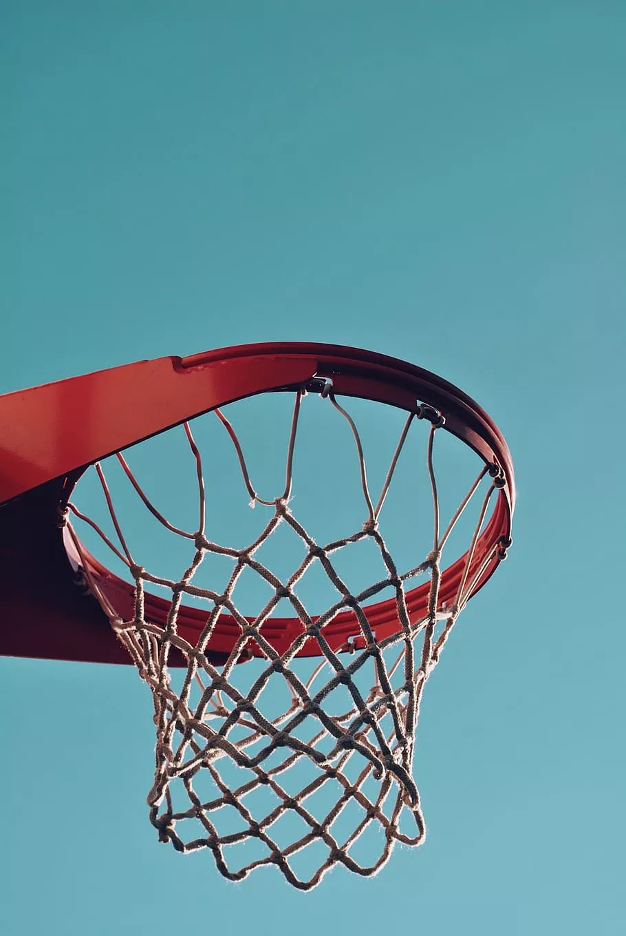 HD wallpaper: red basketball hoop