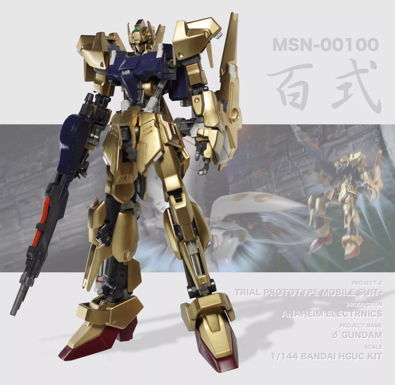 HGUC 1 144 Hyaku Shiki Custom W Delta