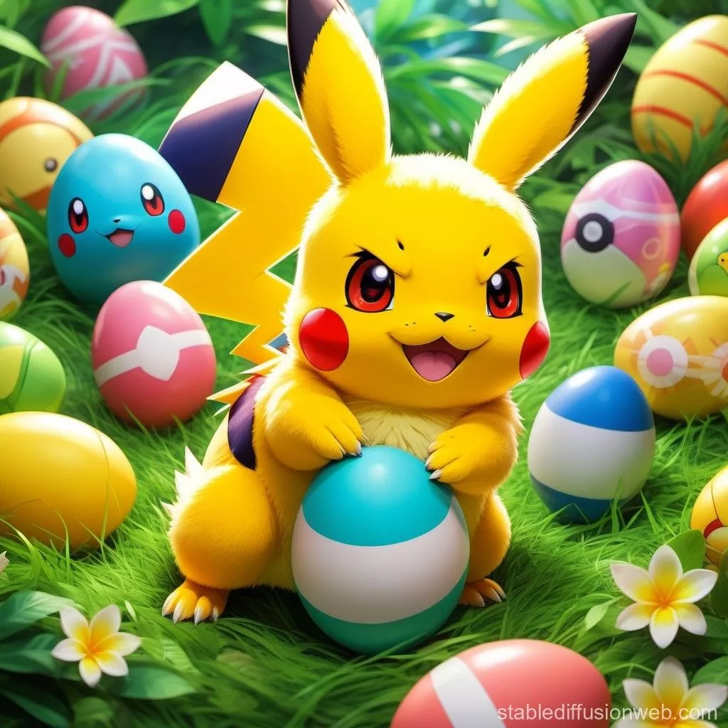Easter Pokemon Background. Stable