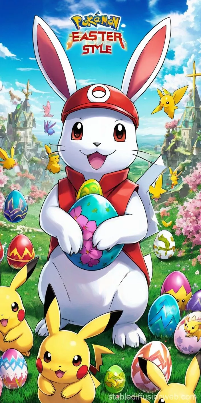 easter pokemon Prompts. Stable