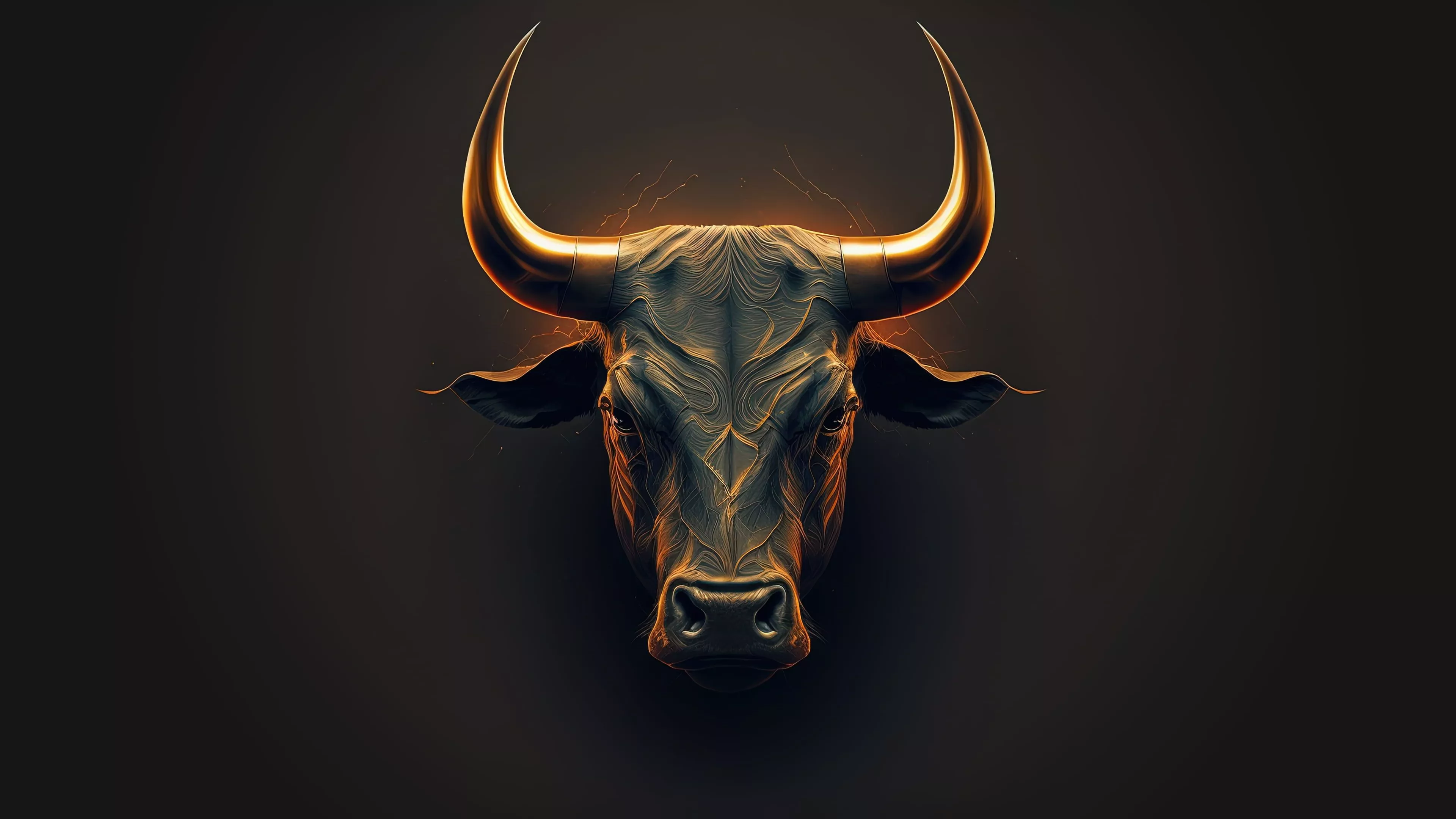 Wallpaper animal, minimalism, horns