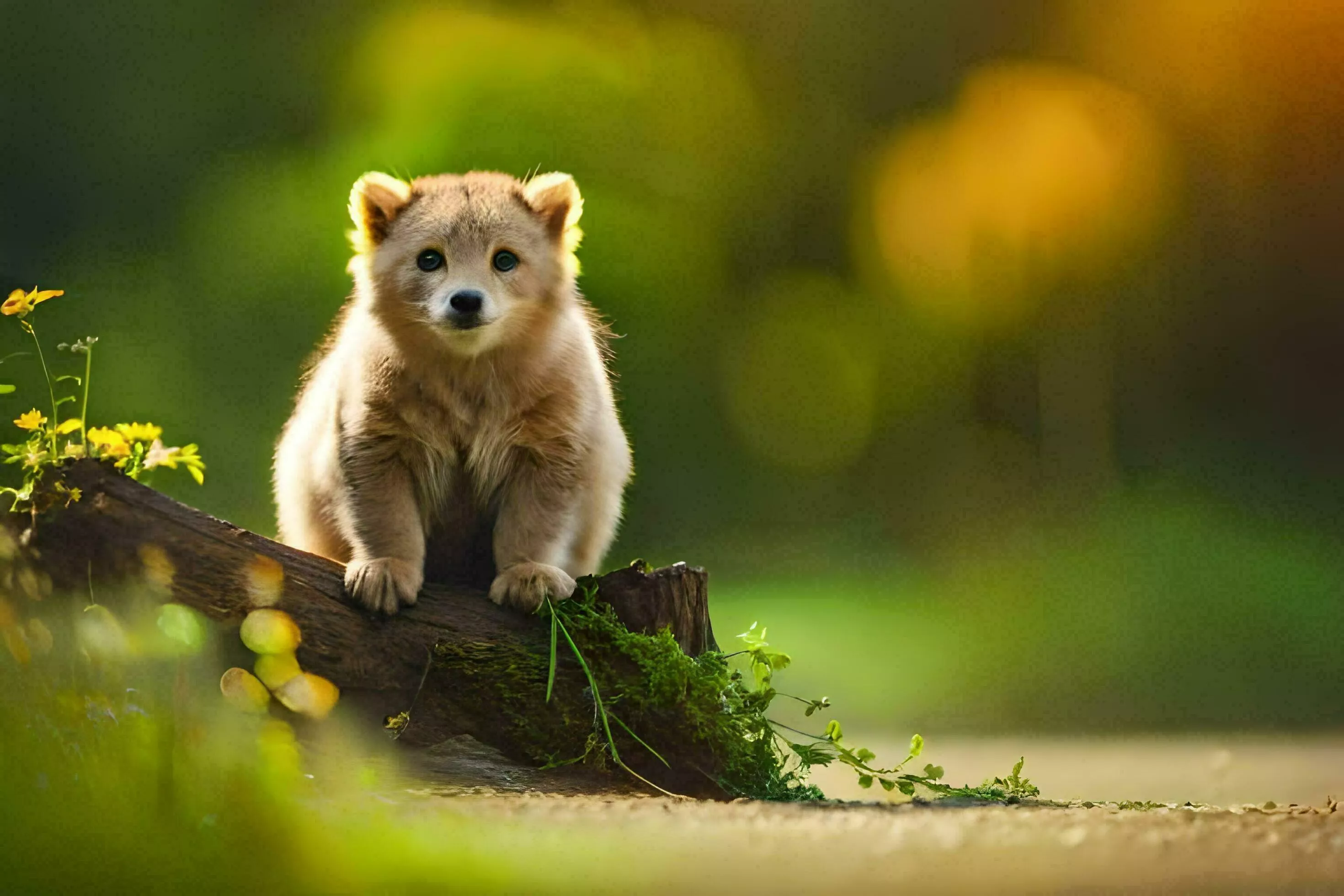 photo wallpaper the sun, animal