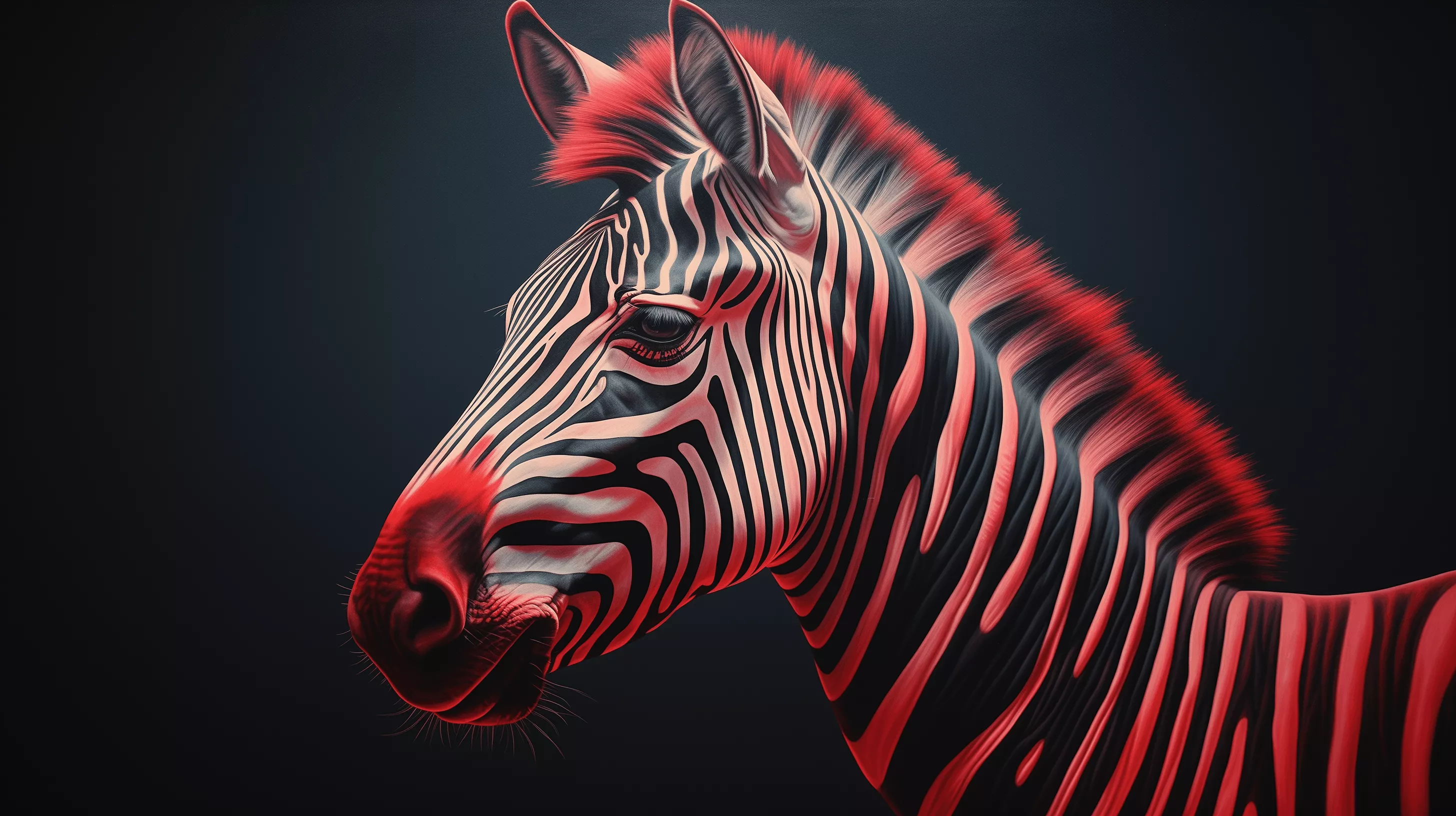 Download AI Art Animal Zebra HD Wallpaper