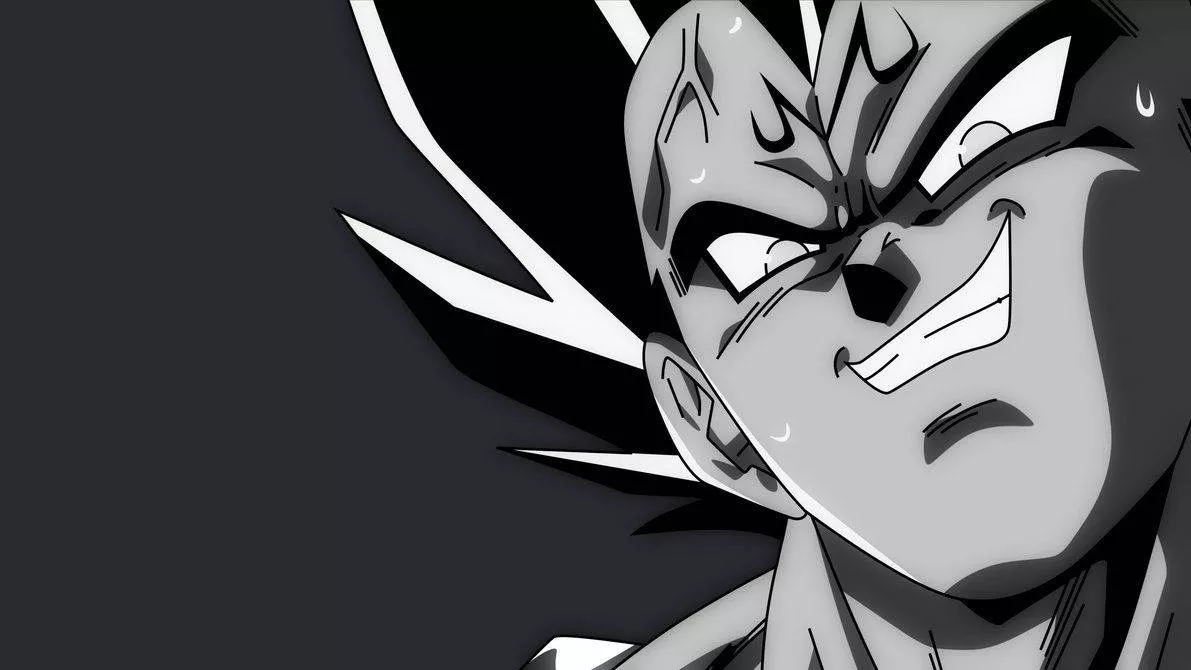 Black And White Majin Vegeta Wallpaper