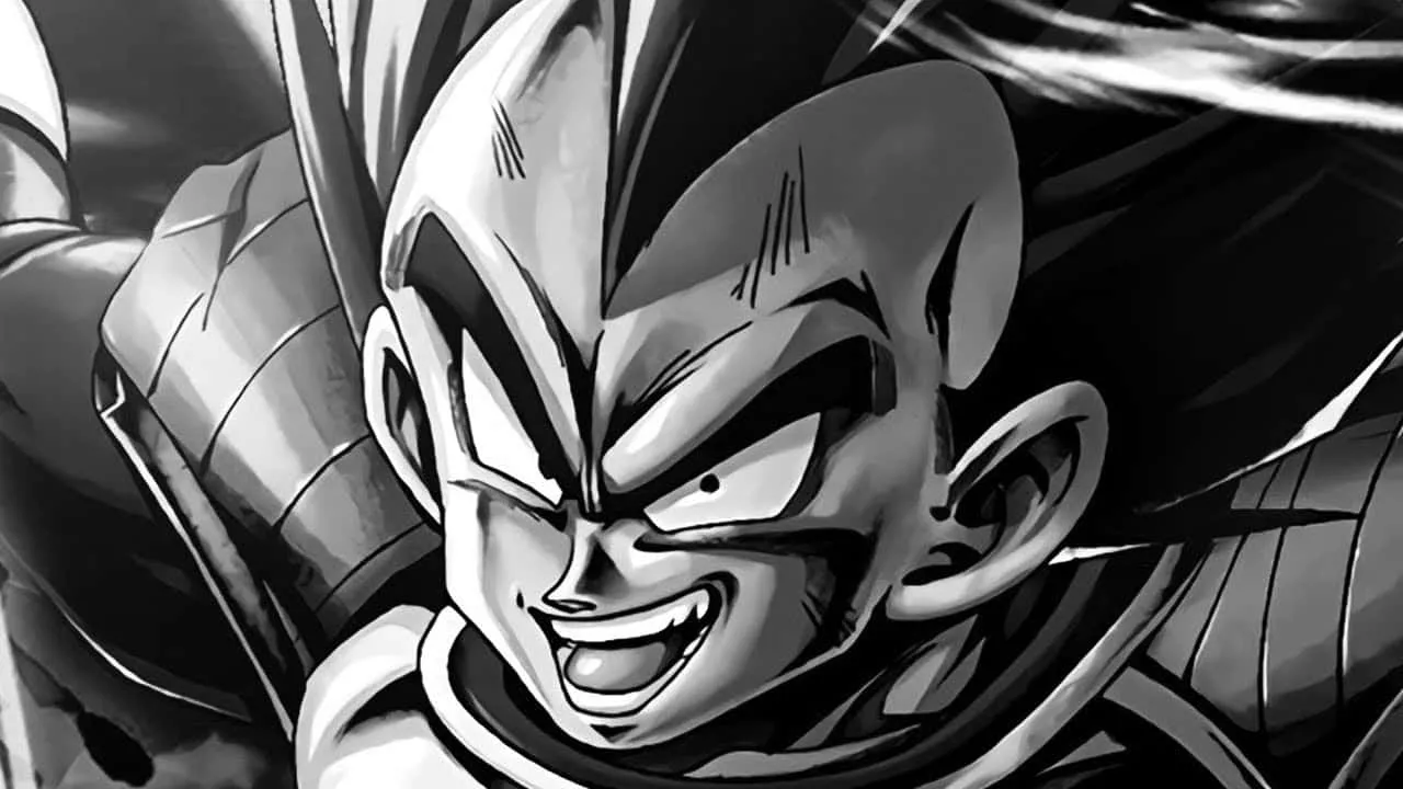Vegeta Black And White Wallpaper
