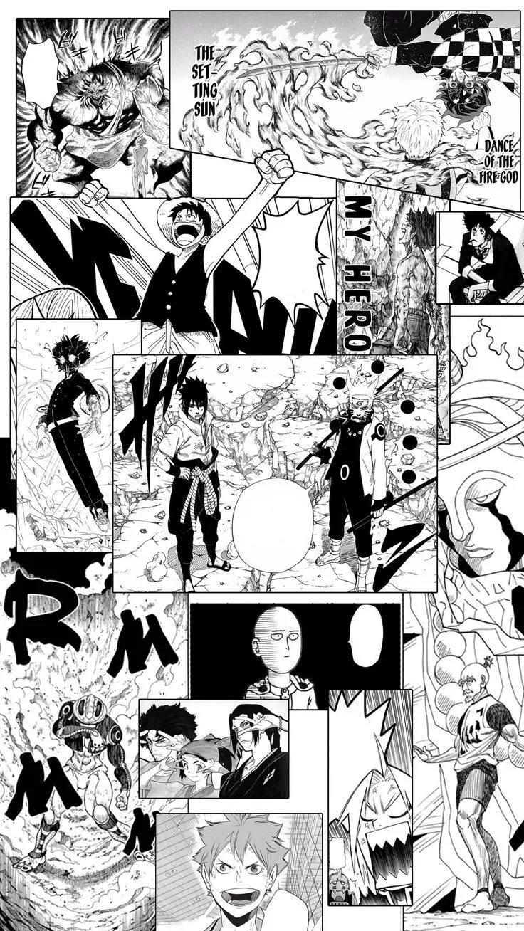 manga panel phone wallpaper