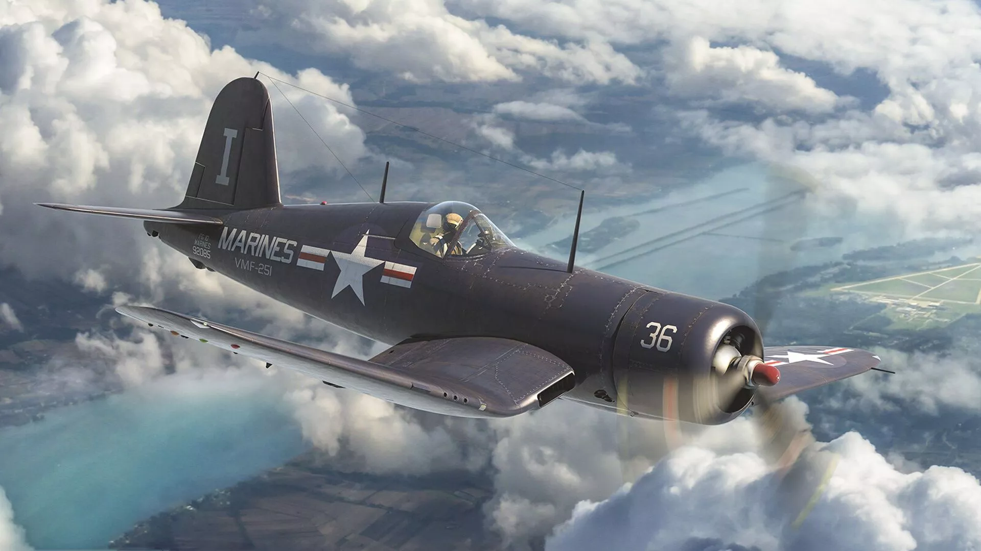 Wallpaper Corsair, Chance Vought F4U