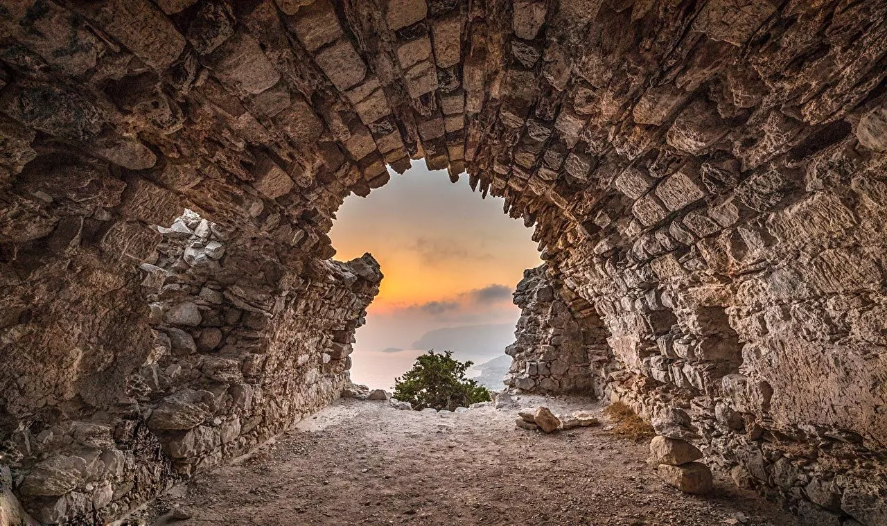 Desktop Wallpaper Crag caves Nature Stones