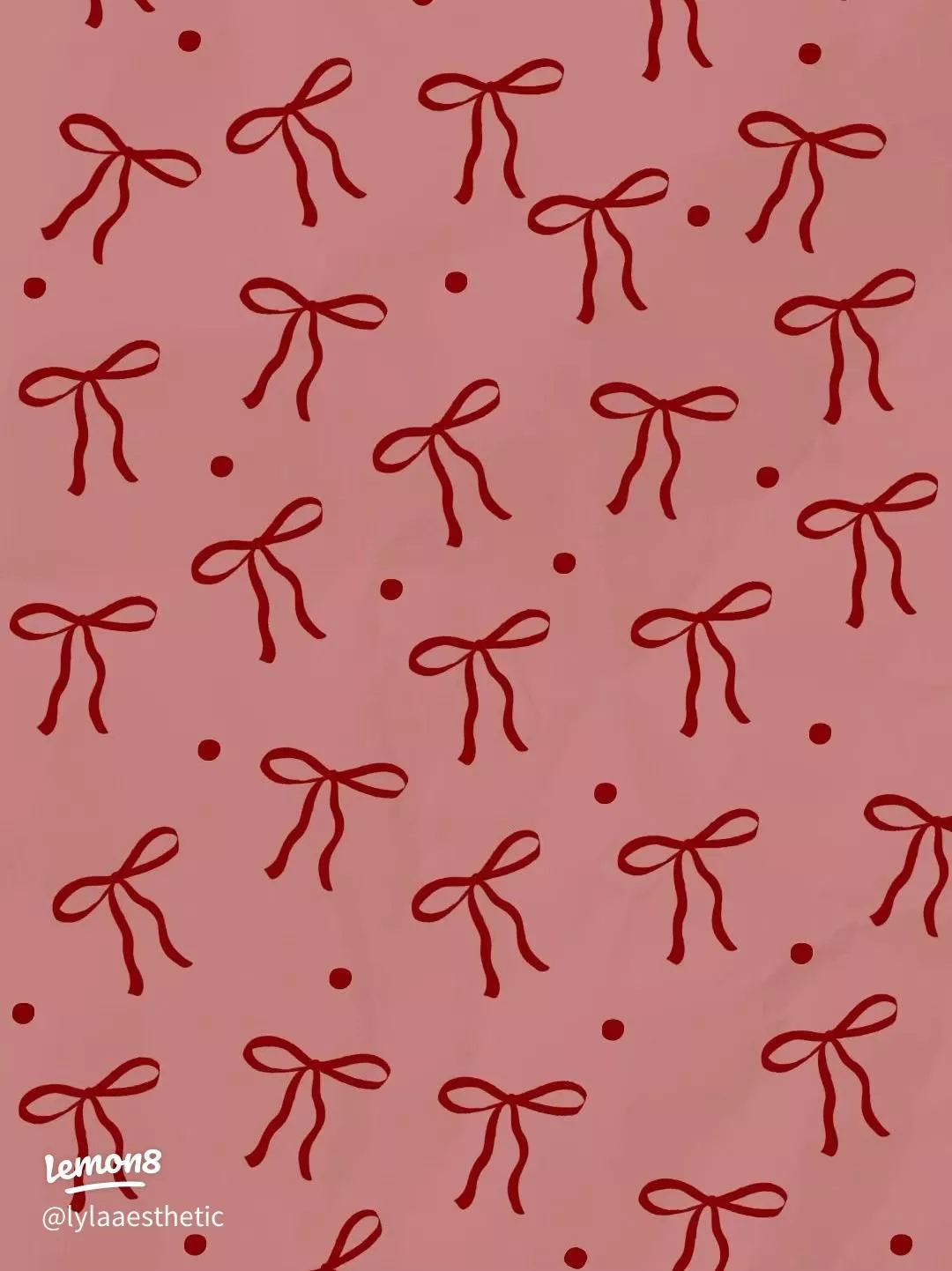 Red bow wallpaper