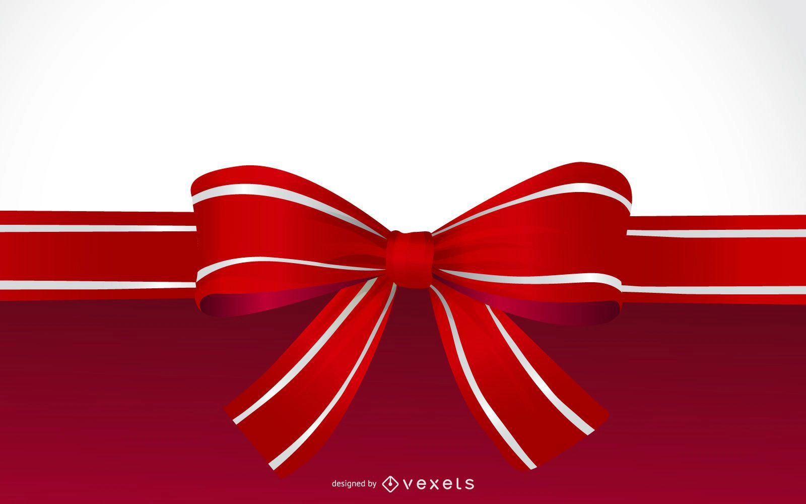 Christmas Ribbon Background Design