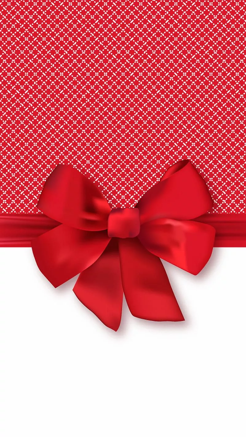 HD red bow 2 wallpaper