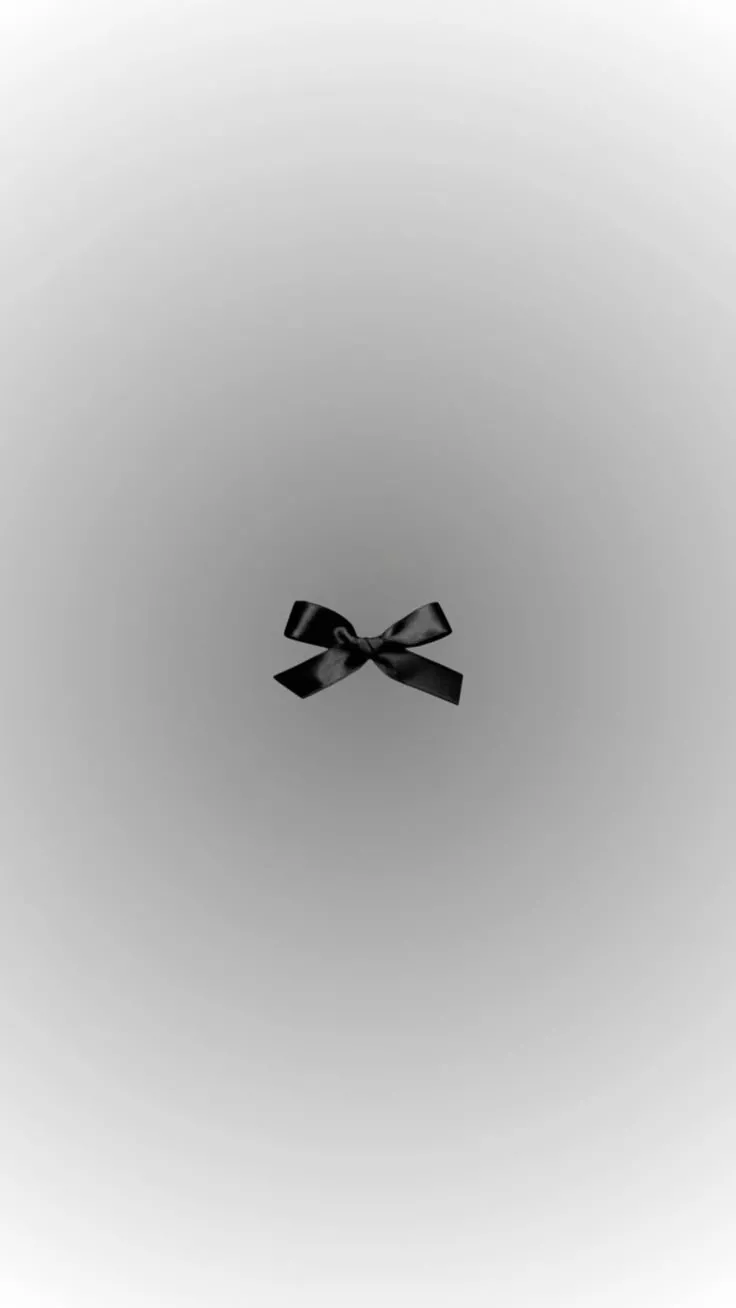 Aesthetic black bow wallpaper