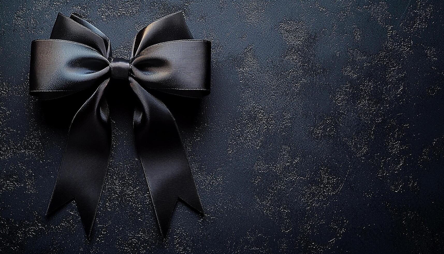 Black Ribbon Bow Image