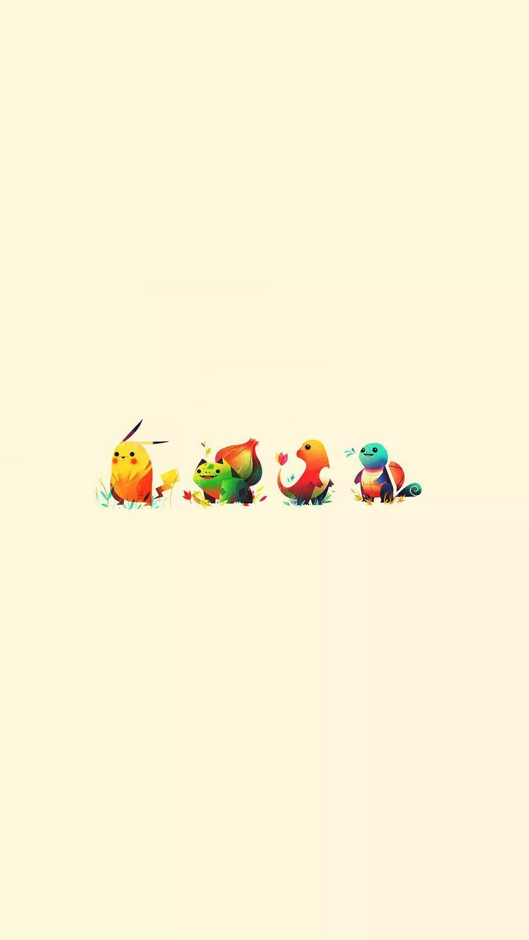 Cute Minimalist Monsters Wallpaper