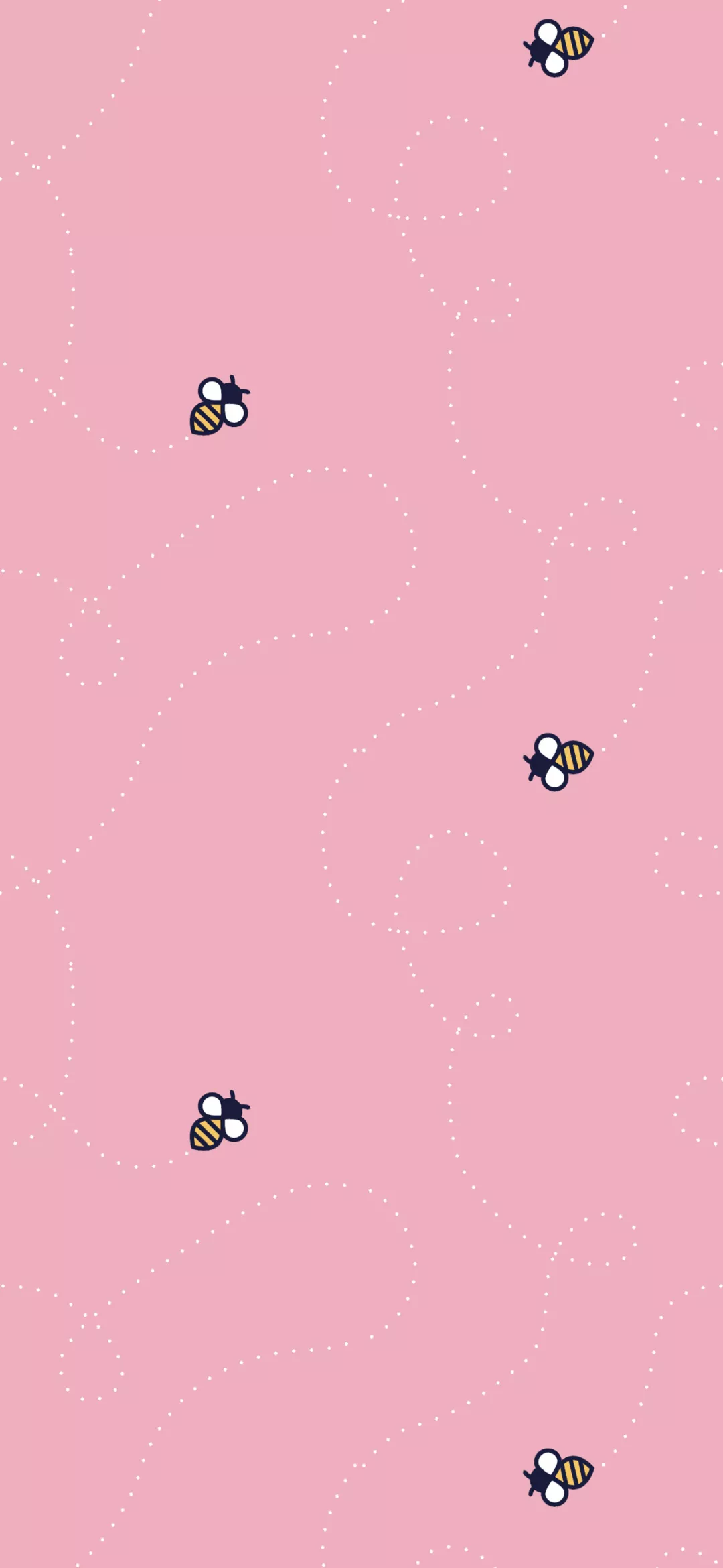Spring Bees Minimalist 5K Wallpaper