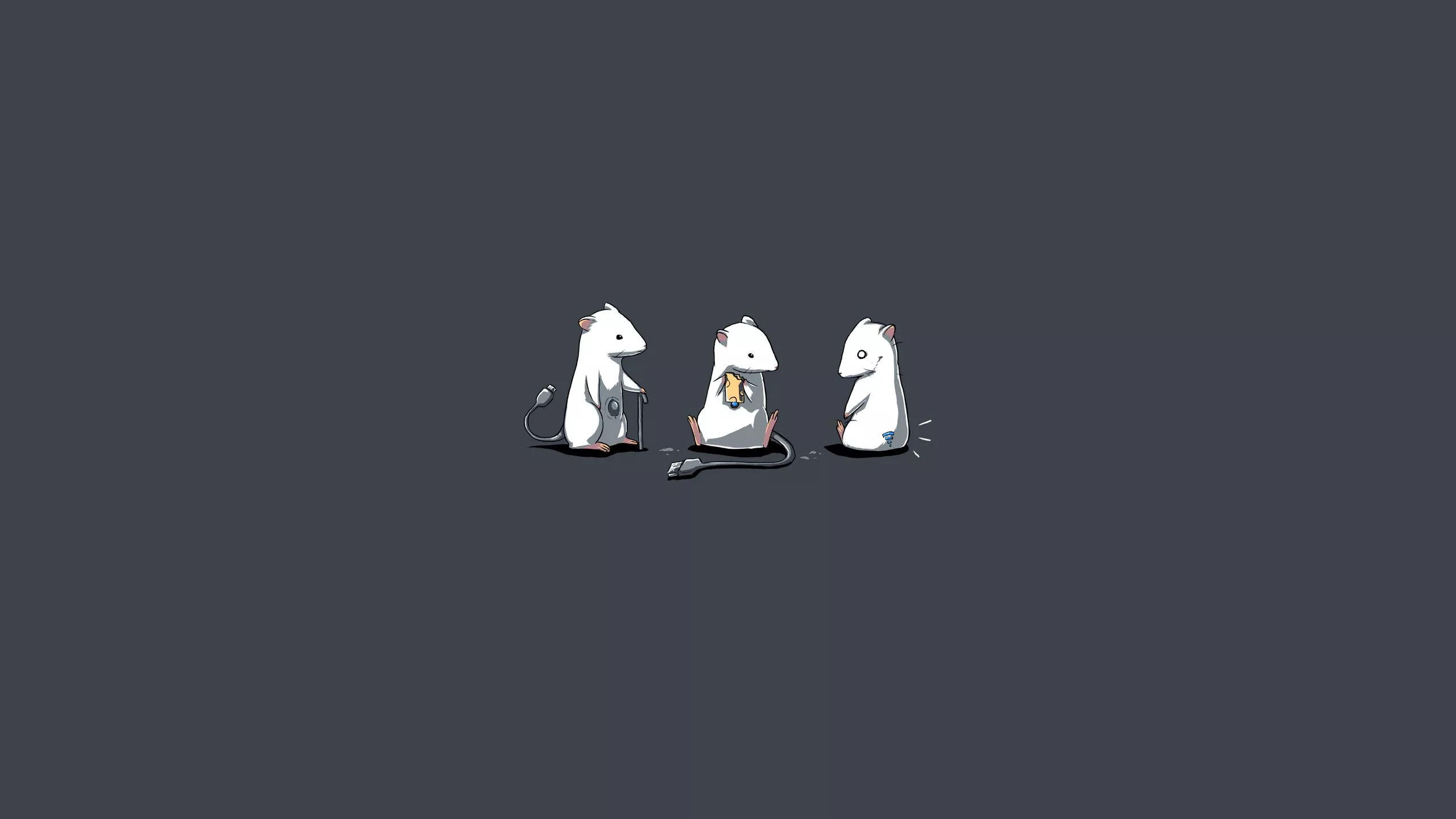 Cute Minimalist Mouse Characters