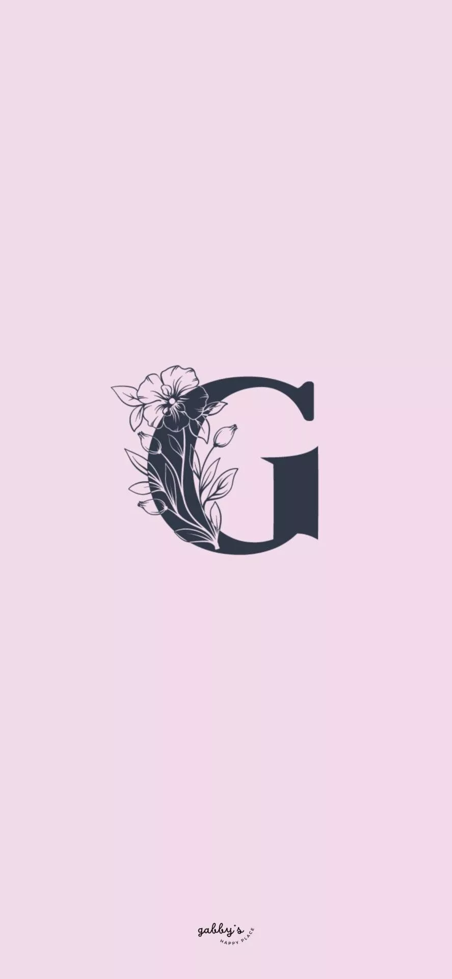 Monogram Wallpaper. Gabby's Happy Place
