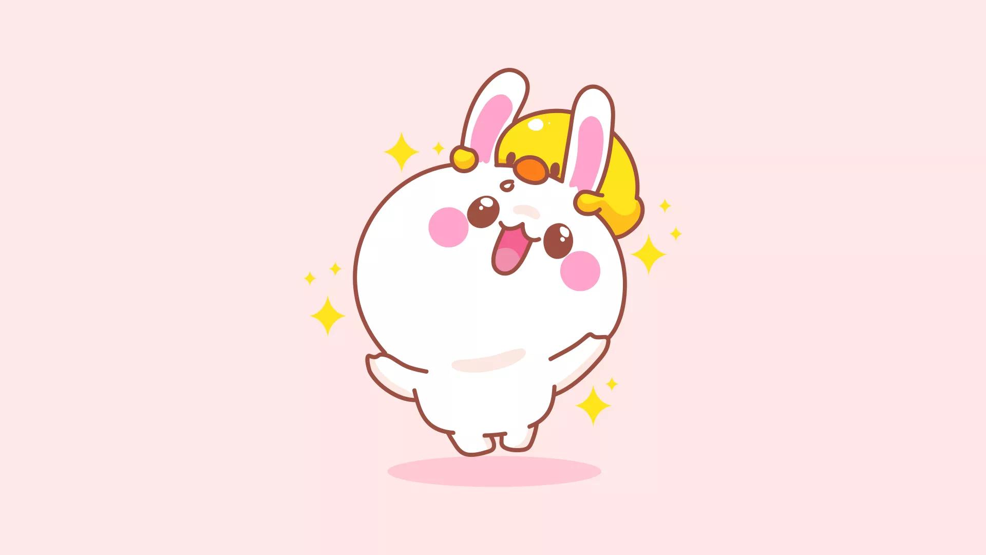 Cute rabbit Wallpaper 4K, Kawaii rabbit