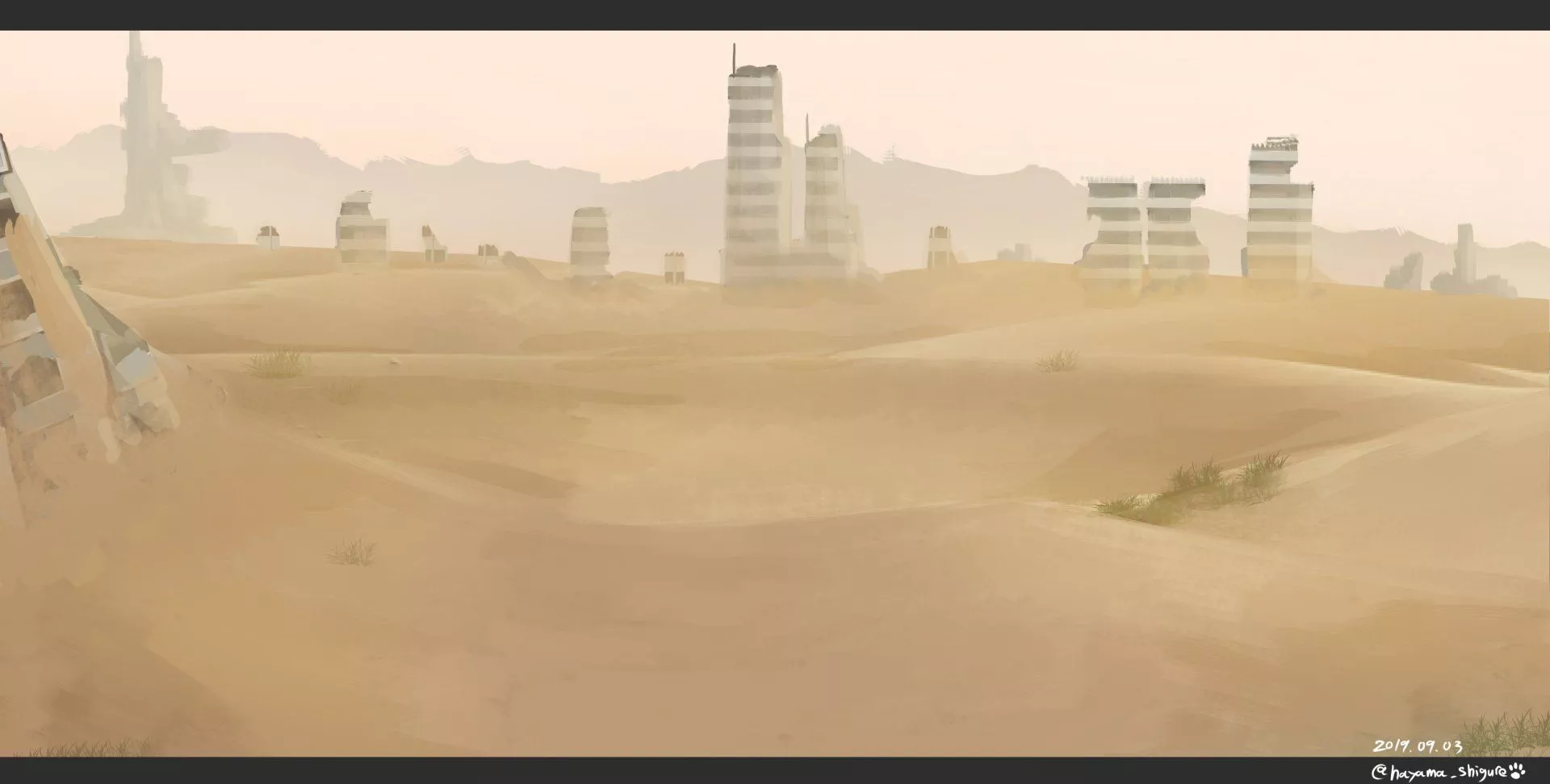 Desert Anime Original HD Wallpaper