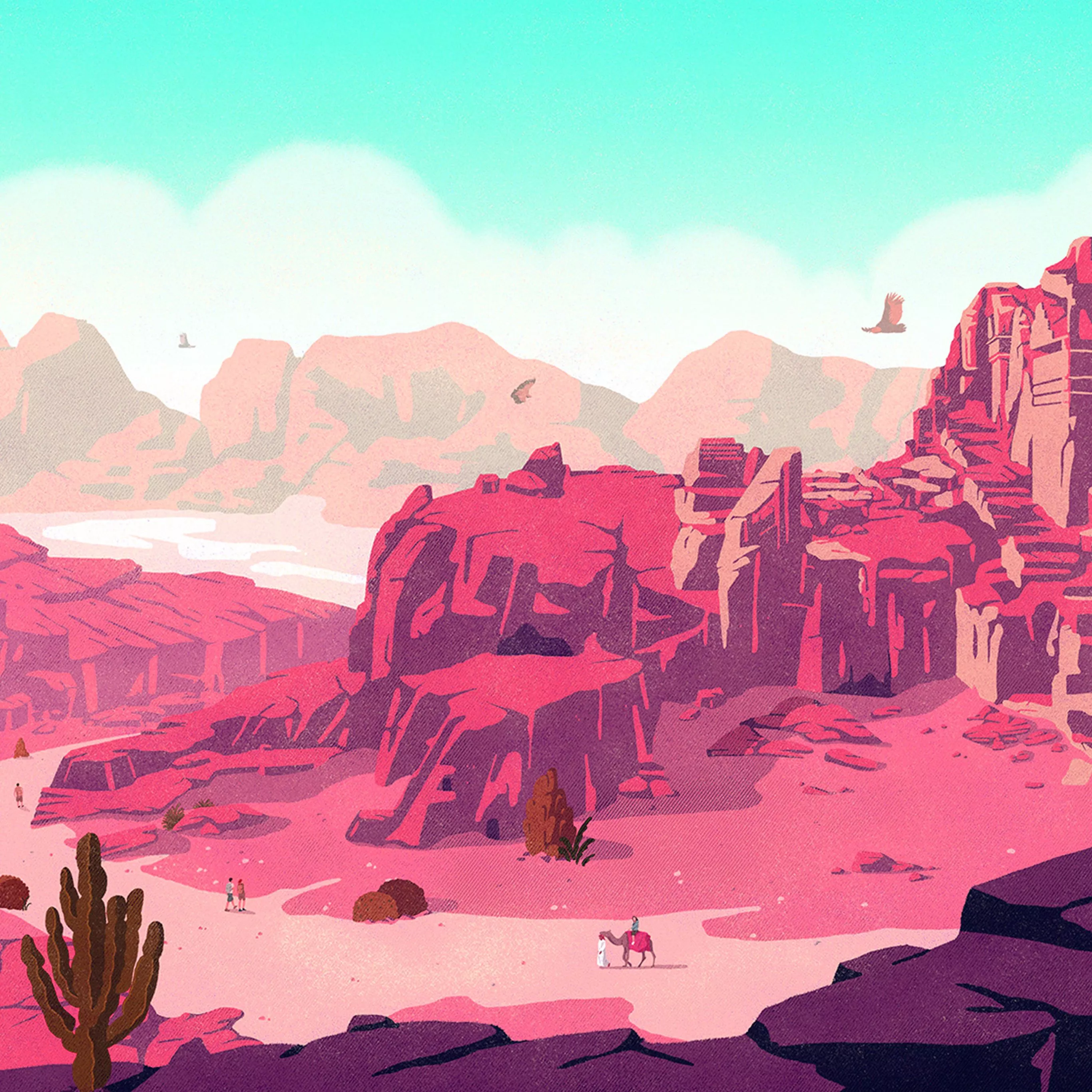 Dessert Illustration Walking Anime