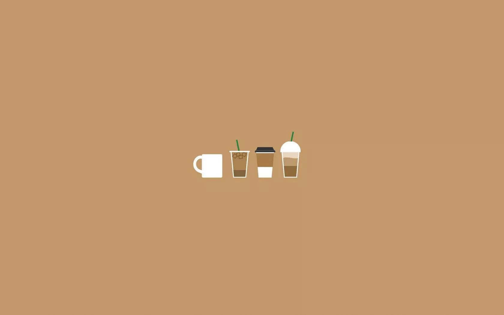 Aesthetic Minimalist Brown Coffee