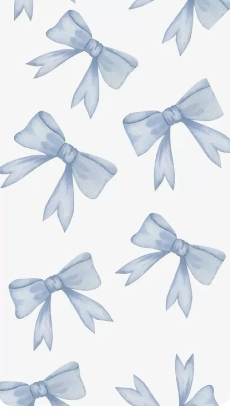 Blue bows wallpaper