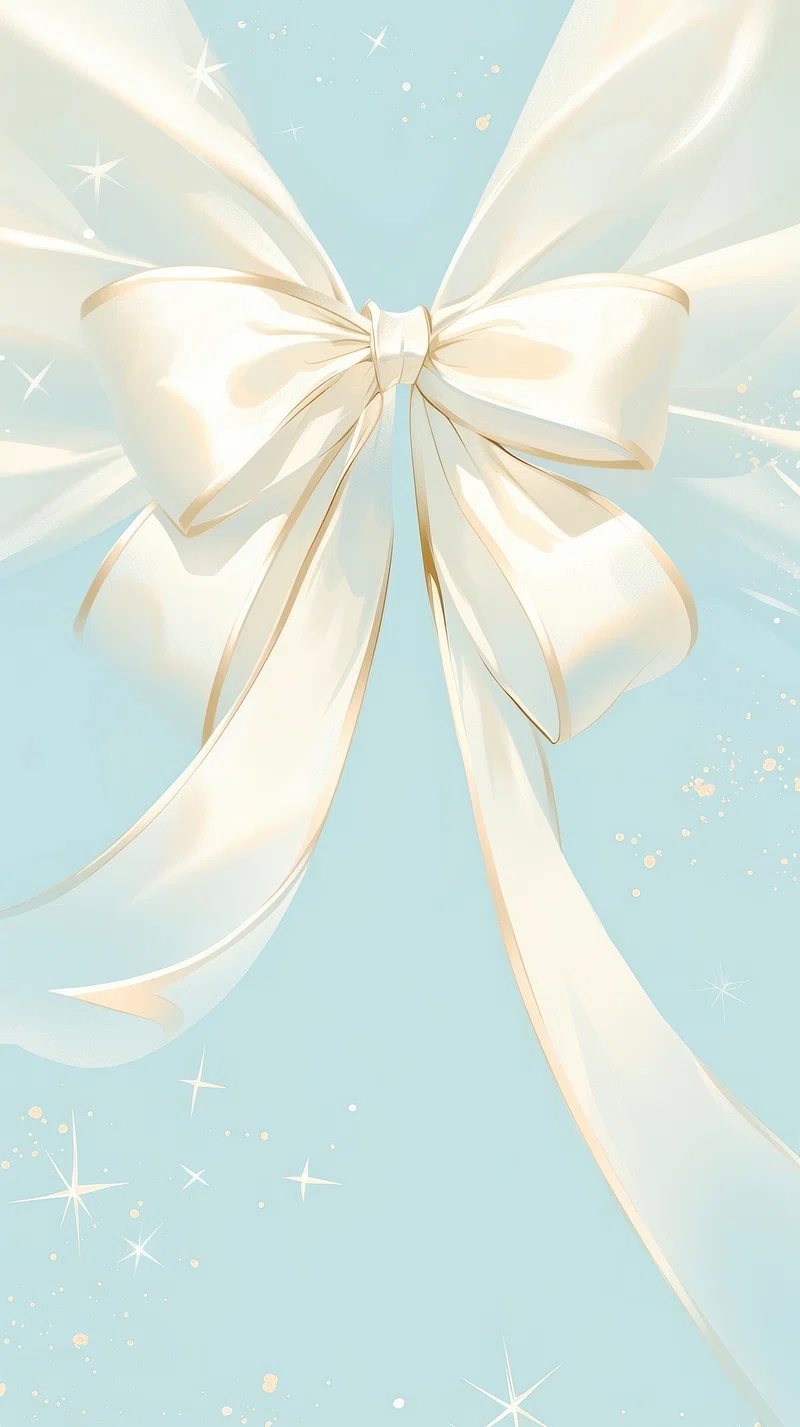 Blue Ribbon Bow Image. Free Photo