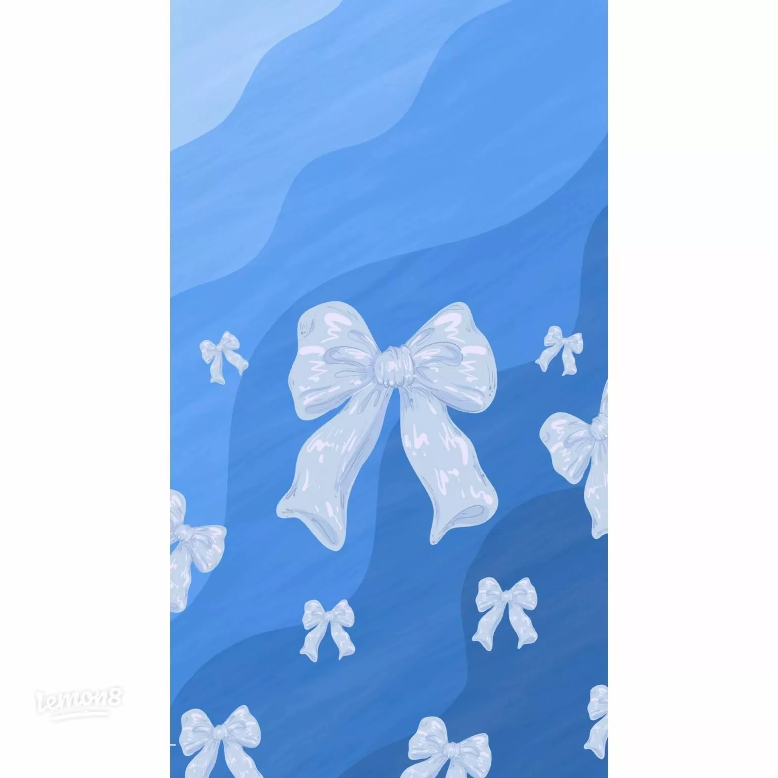 WALLPAPER Bow Blue