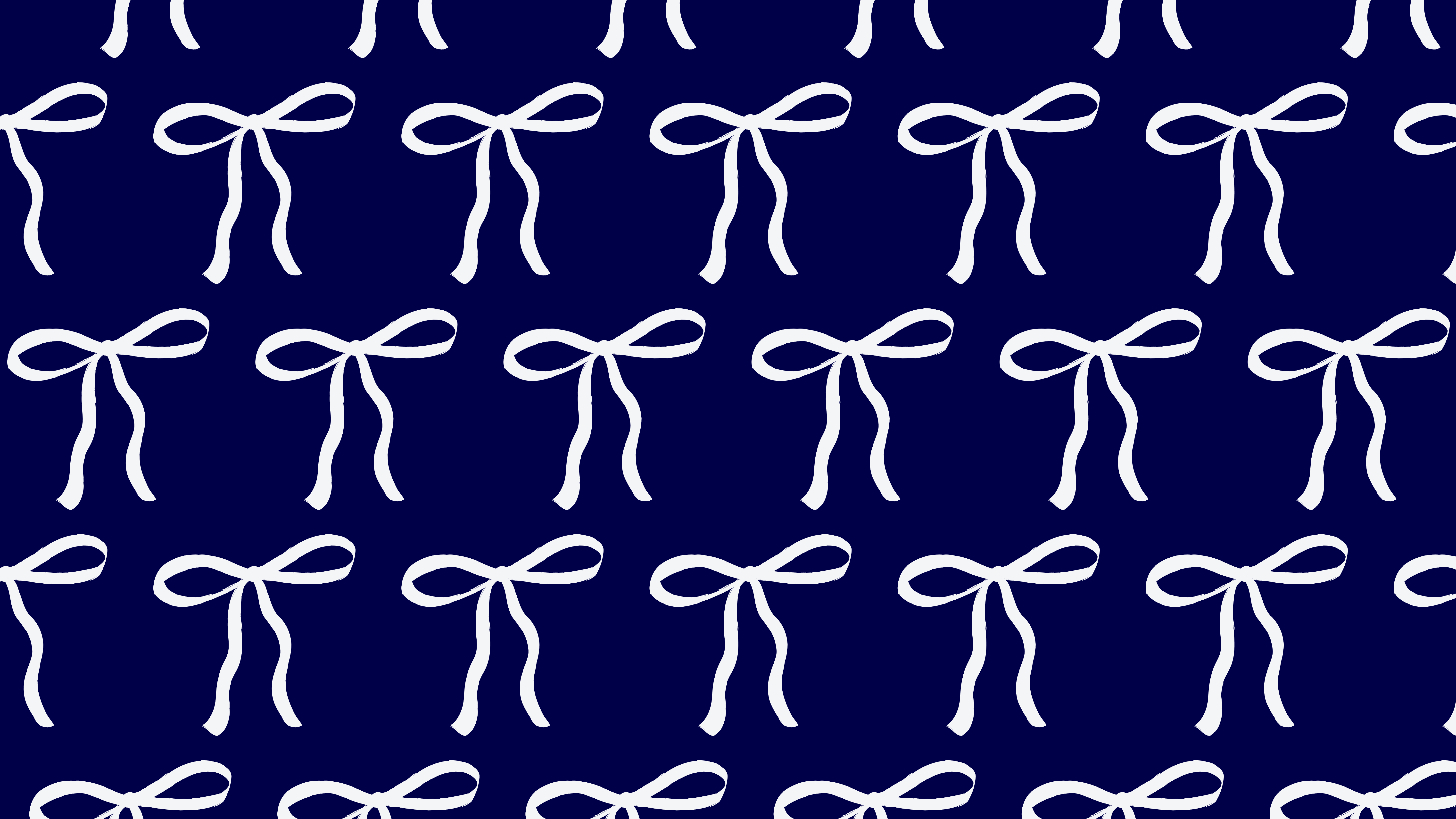 Aesthetic Blue Pattern Ribbon Wallpaper