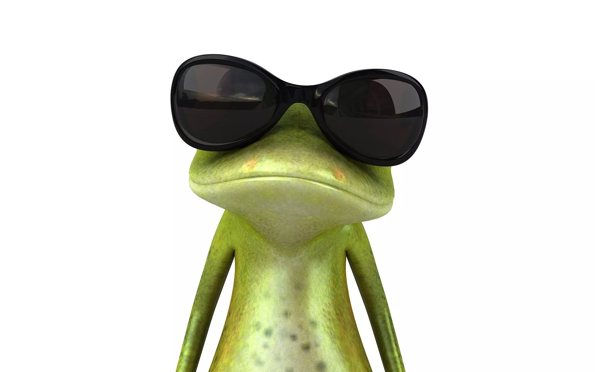 Artistic 3D Frog HD Wallpaper: Cool