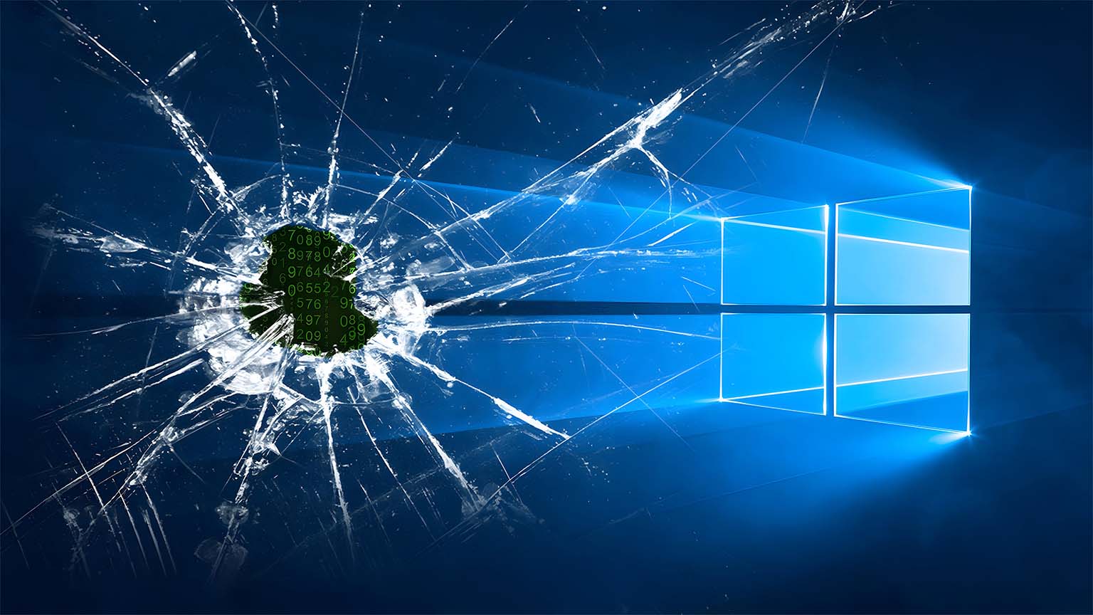 Windows Cracked Screen Desktop
