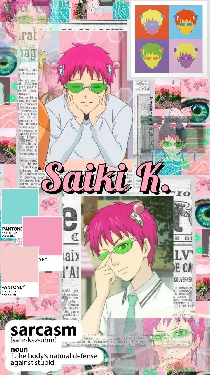 Saiki K. aesthetic wallpaper