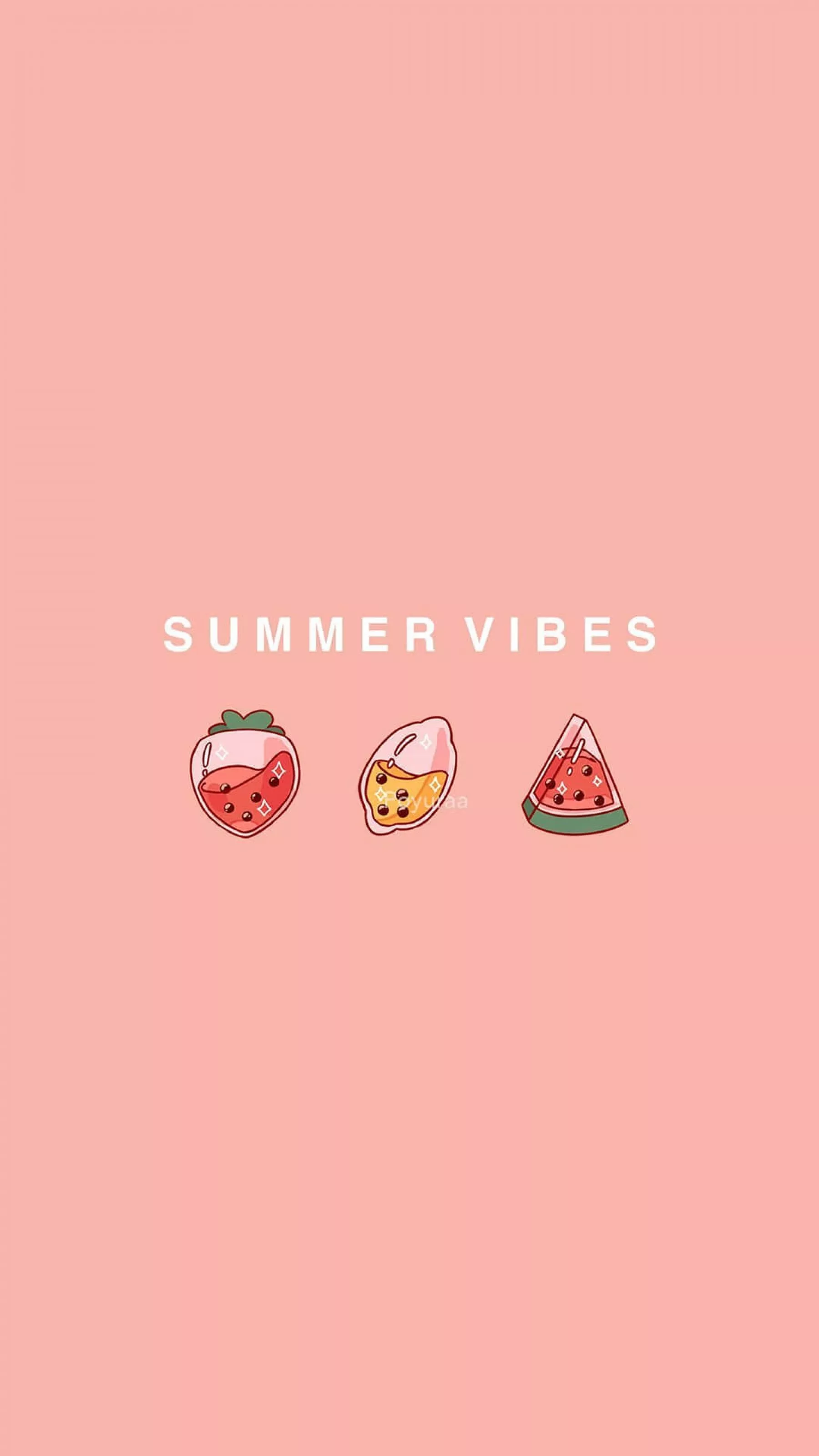 Summer Vibes Quote Cute Baby Pink