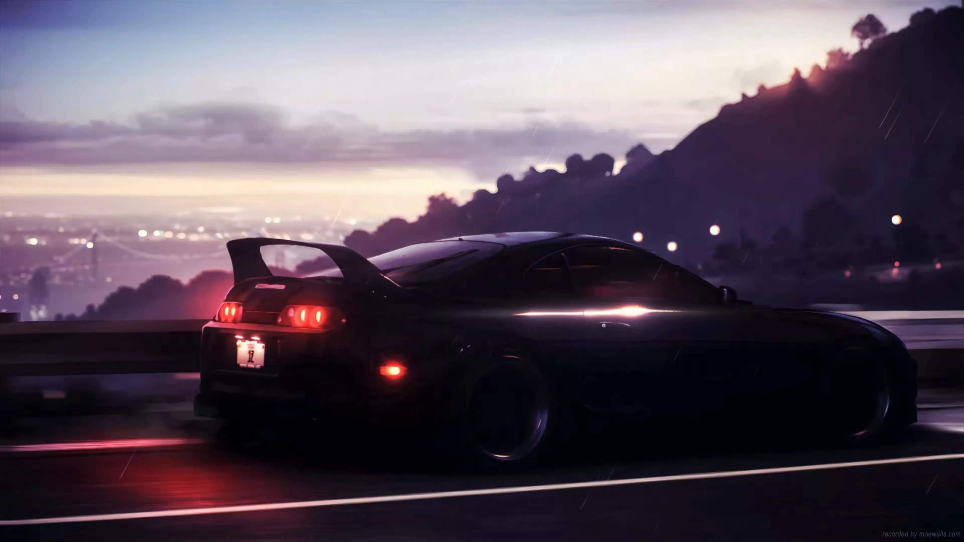 Toyota Supra Night Drive Live Wallpaper