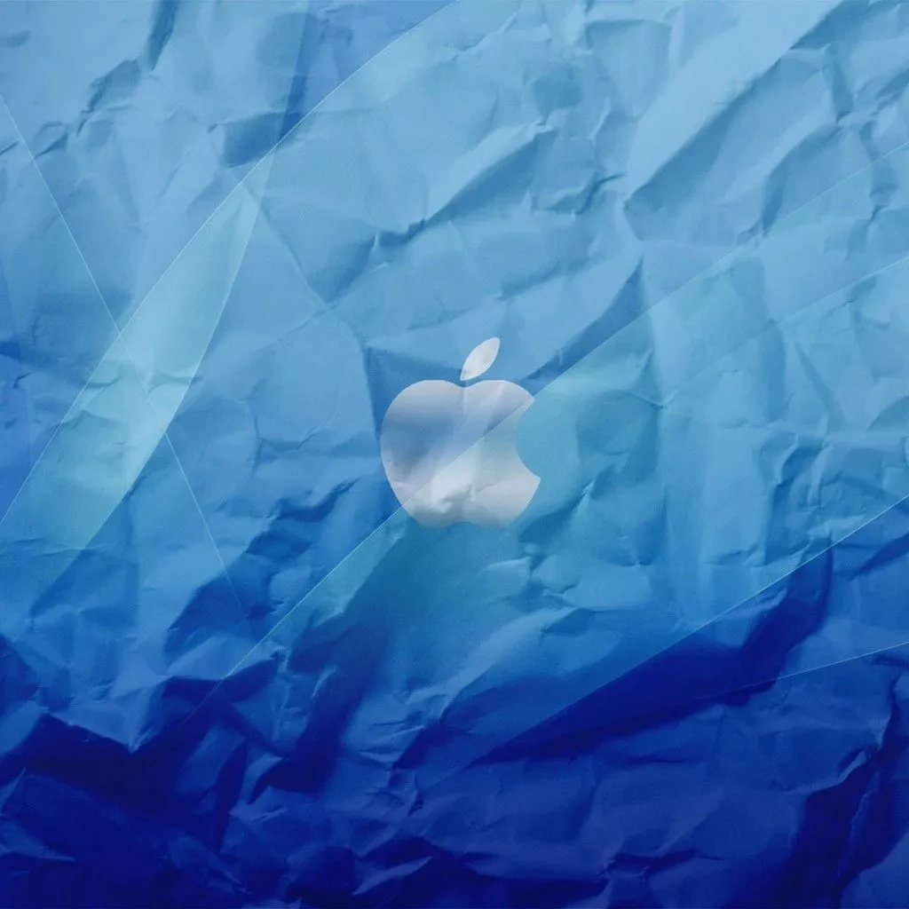 Apple Paper Logo. iPad Wallpaper