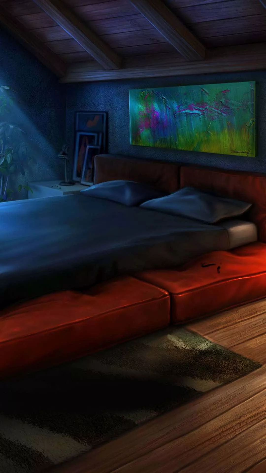 Cozy, Anime Themed Bedroom