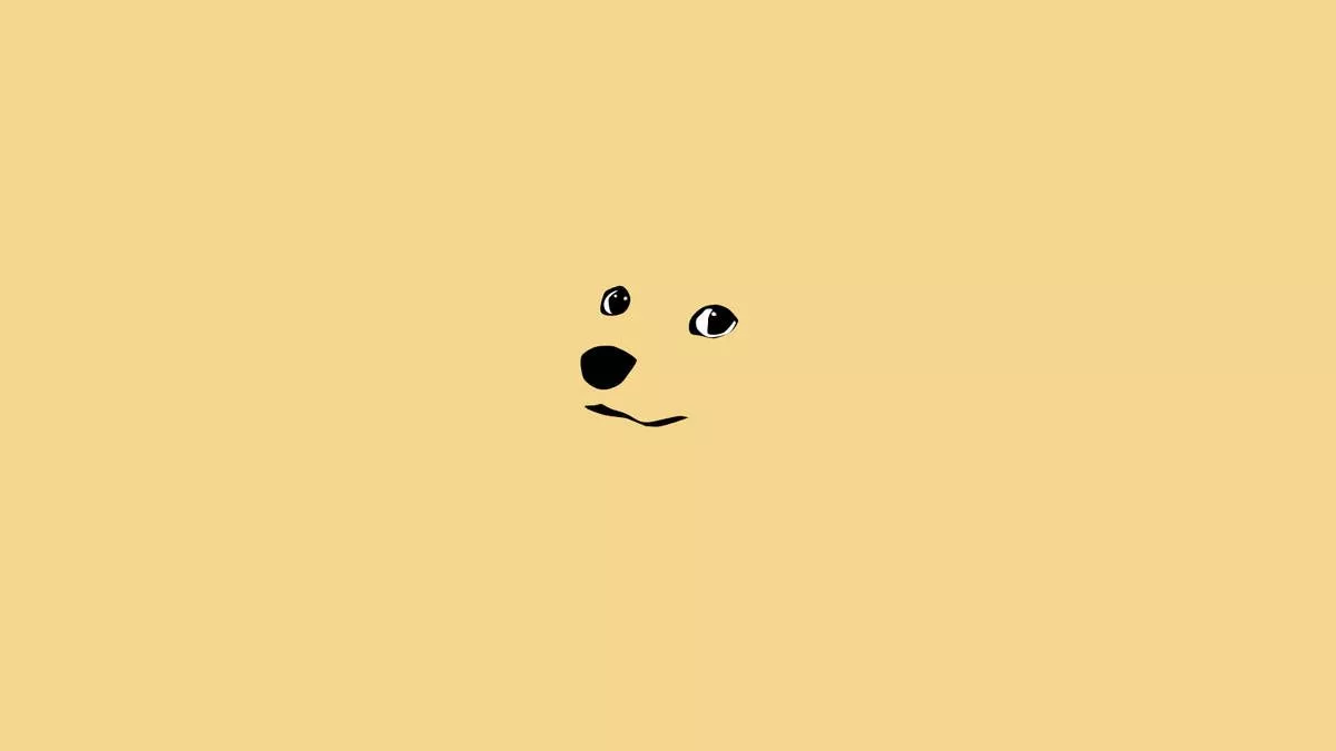 Adorable Minimalist Cartoon Doge