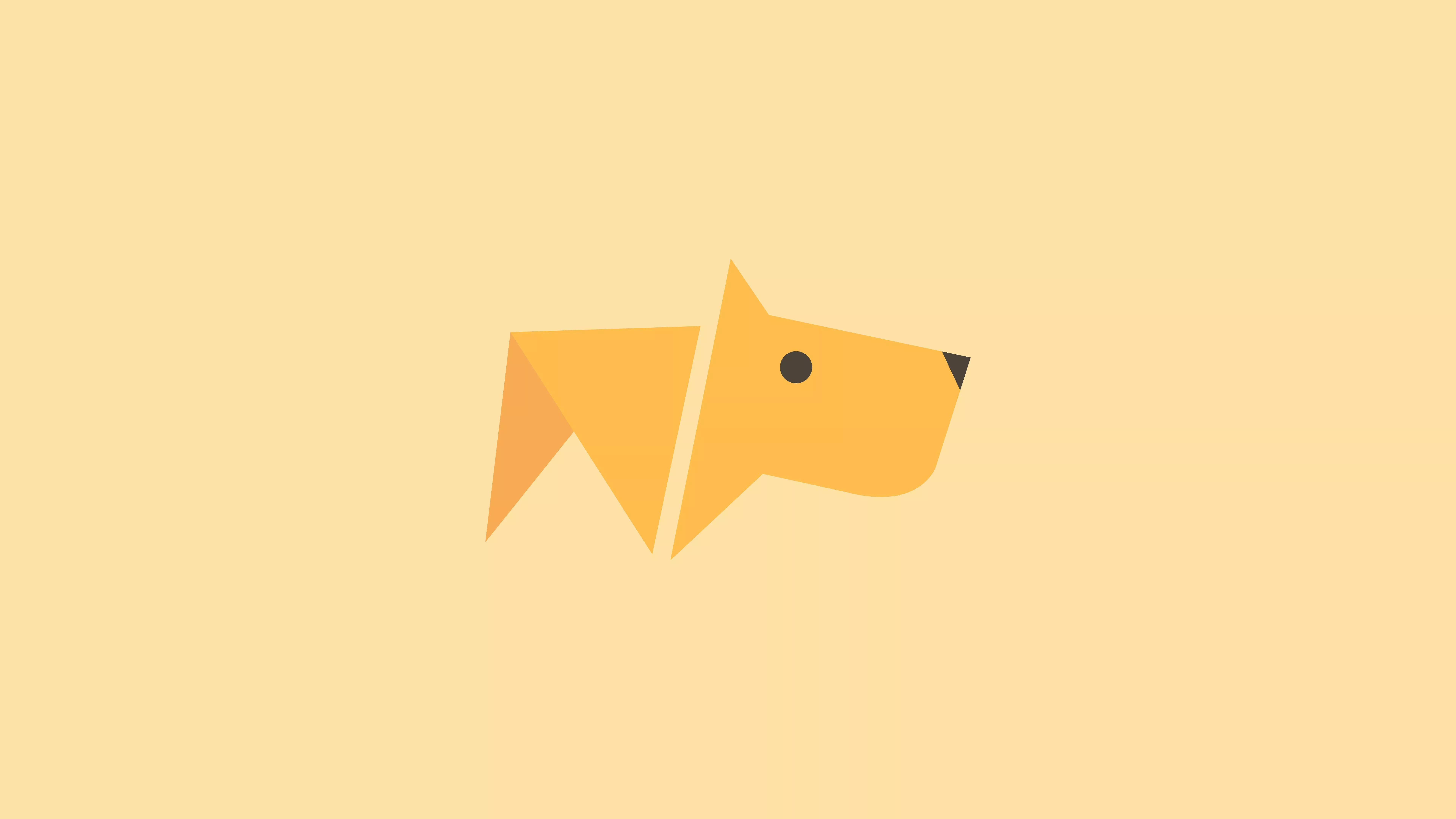 Minimalist Dog Wallpaper 8k HD